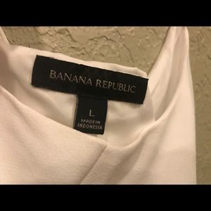 Silky White Banana Republic Tank Top Blouse